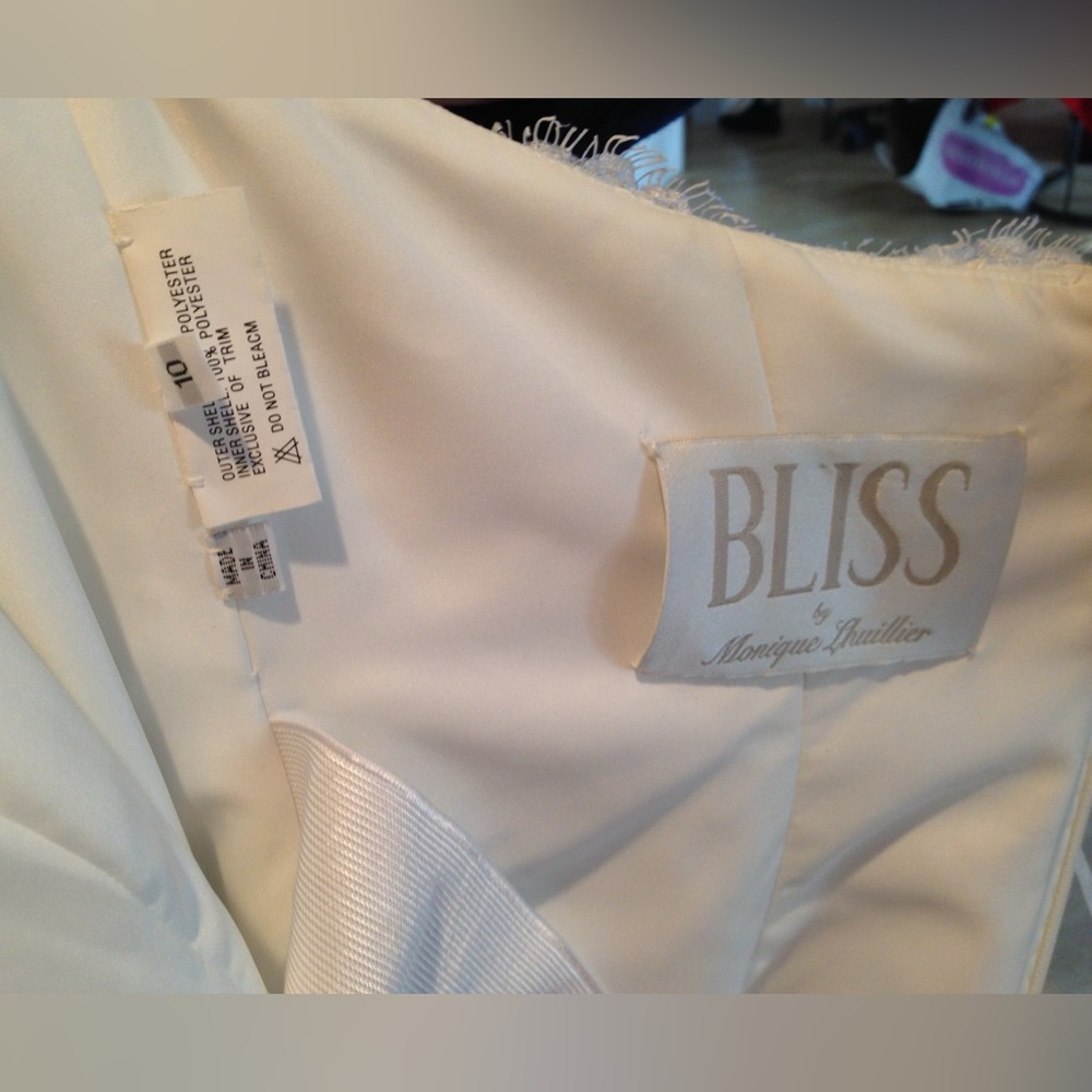 Monique Lhuillier Bliss Wedding Dress, Size 10 - Picture 8 of 9